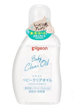 日本 PIGEON貝親 嬰兒撫觸油80ml (日本内銷版）