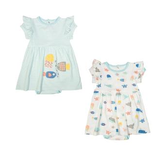 NOTTOOBIG Bamboo Dresses  - 2 Pack Sea World