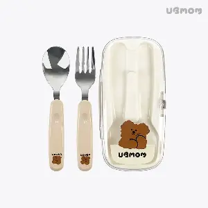 不銹鋼叉匙套裝 (萌萌狗)