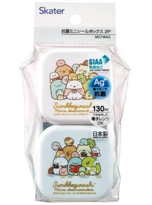 迷你方形保鮮盒2入組 130ml - 角落生物