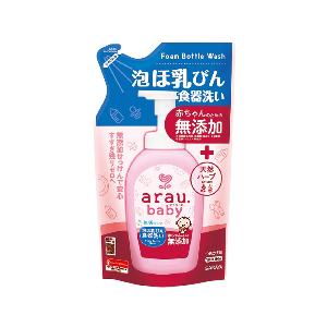 日本Saraya Arau 雅樂寶 嬰兒奶瓶清潔泡泡 450ml (補充裝)