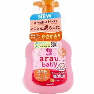  Arau嬰兒無添加泡沫滋潤沐浴露450ml