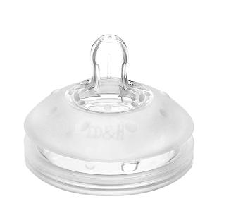 瑞士 B&H 新一代超寬口徑奶嘴1入 大流量十字孔 6M+