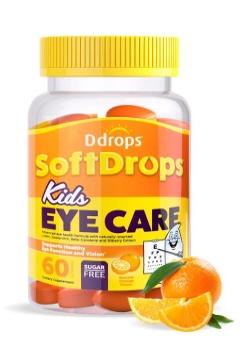 美國 Ddrops 無糖型兒童藍莓越橘葉黃素軟糖護眼60粒 3歲以上