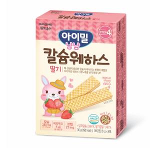 韓國ILDONG 高鈣藜麥威化餅 草莓味 7M
